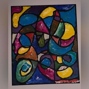 Abstract Painting print